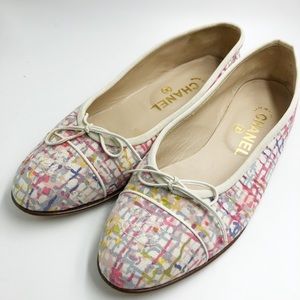 Rare Chanel Paint Splatter Flats